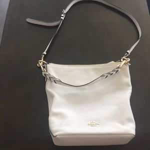 Coach cross body slouch bag 2 handles great gold detail clean 80.00